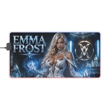 LED Gaming Mouse Pad Emma Frost RGB Desk Mat PC Gaming Accessories picture