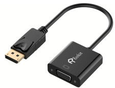 Rankie DisplayPort (DP) to VGA Adapter, Gold Plated Converter, Black Computer picture