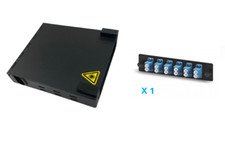Fiber Optic 12 Port SMF FDP LC/UPC Wall Mount Box Enclosure Patch Panel Cassette picture