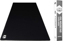 Extra Large Black Gaming Mouse Pad 60 x 30 Inch Rubber Non-Slip Desk Mat picture
