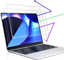 3-Pack Anti Blue Light Screen Protector for MacBook Air 15 Inch (2023-2026) picture