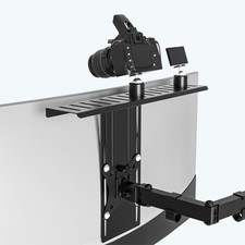 16 inch VESA Monitor Mount Shelf for Streaming, Fits 100×100mm VESA picture