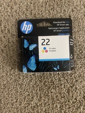 Genuine HP 22 Tri-Color Cyan Yellow Magenta EXPIRES 08/25 Ink. picture