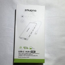 Zmuipng 14-in-1 USB-C Hub Silver HDMI USB SD Card Reader Audio PD Ethernet picture