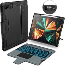 Nillkin iPad Pro 12.9 3-6 Gen Air 13 M2 M3 Backlit Keyboard Trackpad Case picture