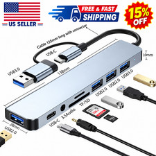 8 in 1 USB-C Hub Type C To USB 3.0 4K HDMI PD Adapter For iPhone Macbook Pro/Air picture
