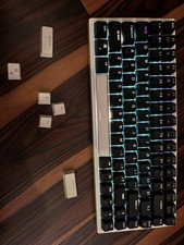Modded RK84 Wireless RGB 75% Tri Mode Hot Swap-Akko Purple Switches picture