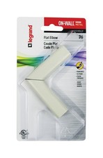 Wiremold B-6 500 Series On-Wall Ivory Metal Raceway Flat Elbow (Pack of 5) picture
