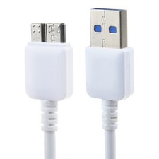 White USB Cable For Iomega eGo 31886300 RPHD-UG3 500 GB 1 TB RPHDUG3 HDD PC Data picture