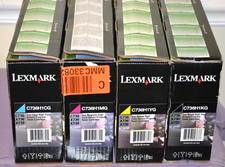 Set of 4 Lexmark C736H1CG C736H1MG C736H1YG C736H1KG (CYMK) Toner Cartridge--New picture