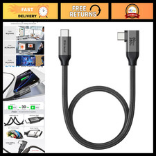 80Gbps USB 4 Thunderbolt 5 Cable Right Angle 240W 1.6FT - High-Speed Data Transf picture