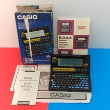 1989 Casio BOSS SF-8000 Business Organizer Scheduling System Digital Diary boxed picture