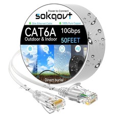 Durable 50ft Cat6a Ethernet Cable - High-Speed Data Transfer for Any Environment picture