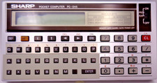 SHARP POCKET COMPUTER PC-1245 (+ COVER, + KEYBOARD OVERLAY) 🟡 TESTED picture