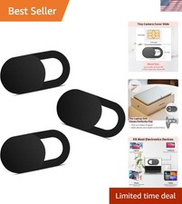 Yilador 3-Pack Ultra-Thin Webcam Covers for Privacy Protection - 0.03 Inch picture