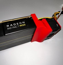 AMD RADEON MI60 MI50 MI25 GPU COOLING FAN SHROUD  W/ DUAL 40mm FANS picture