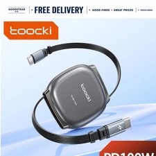 Toocki 100W Retractable USB-C Cable Fast Charging Data Cord Mini Portable picture