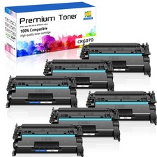 6PK CRG070 Black Toner Cartridge With Chip for Canon LBP246dw LBP247dw MF467dw picture