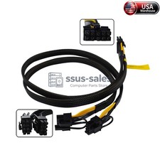 GPU Power Cable 10Pin to Dual 8Pin (6+2) 50CM For Dell Precision T5820 T7920 picture