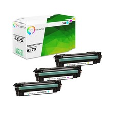 3PK TCT Premium 657X For HP CF471X CF473X CF472X CYM High Yield Compatible Toner picture