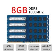 SKHynix 32GB 16GB 8GB DDR3L 1600MHz PC3L-12800U 2Rx8 1.35V Desktop Memory LOT AB picture