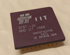 Vintage 387 PGA68 FPU Co-Processor Chip IIT 3C87-20 MHz *TESTED* picture