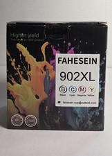 FAHESEIN 902XL Compatible Ink Cartridges 4-Pk (BK/C/M/Y) High Yield Exp 08/2027 picture