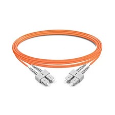 [2pcs] 1M‑10M SC UPC to SC UPC Duplex OM2 LSZH Multimode Fiber Patch Cord LAN picture