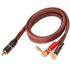 XMSJSIY Banana Plug to RCA Speaker Cable,Speaker Wire Male 3.28 feet, 1 m picture