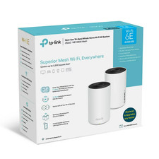TPLink Deco WE108002pack WiFi 6E Whole Home Mesh Routers 6 Ghz Band G1N picture