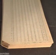 15pcs VINTAGE MAINFRAME COMPUTER PUNCH CARDS. IBM 80-column card format 70-80s picture