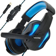 Computer Gaming Headset w/ Microphone by ENHANCE - 7.1 Surround Sound & LED picture