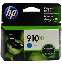 HP 910XL Cyan Ink Cartridge 3YL62AN GENUINE picture