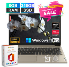 New Lenovo IdeaPad Laptop 15 6-Core Ryzen 5 8GB RAM 256GB SSD Backlit Office Pro picture