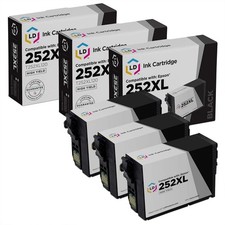 Compatible Replacements for Epson 252XL Black Ink Cartridge (3-Pack) High Yield picture