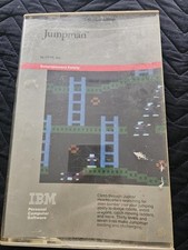 IBM Jumpman EPYX 1983 PC XT PCjr 5.25 Disk CIB Vintage Game Read Description picture