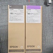 Epson Genuine Ink T55K8 Matte Black & T55KD Violet 700ml Cartridges picture