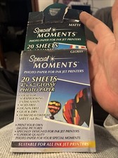 Special Moments Digital Photo Paper Ink Printer Glossy & Matte 20 Sheets 4 X 6 picture