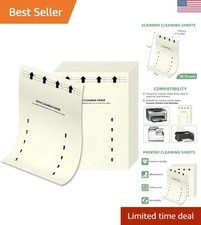 Versatile 10 PCS Roller Cleaning Sheets - Ideal for Printers, Scanners & Copiers picture