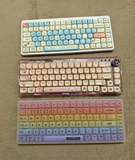 ⁠3 Mechanical Keyboards Lot: AULA F68, LTC Neon75, YK75 Used⁠ picture