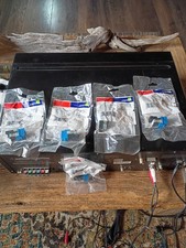 Lot 5+1 Leviton 5G108-RL5 Cat 5e Keystone jack Gigabit RJ45 blue  picture