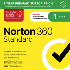 Norton 360 Standard 2026 | 1 Device | Direct From Norton picture