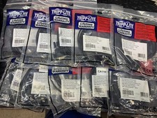 LOT of 10 Tripp Lite Null Modem Serial RS232 Cable DB9 Male Female 6 ft P454-006 picture