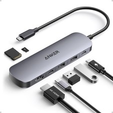 Anker 7-in-1 USB-C Hub with 4K HDMI, 85W Power Delivery, and Dual Card Slots picture
