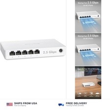 BrosTrend 5 Port 2.5GB Switch, Unmanaged Ethernet Switch for Game Console, PC... picture