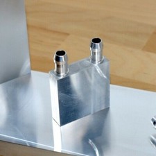 40*40mm Aluminum Water Cooling Block heat sink peltier - Lapped flat both sides picture