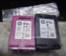 Set Genuine HP 61XL Black & 61XL Color Inkjets Seal Intact NO BOX NO BAG picture