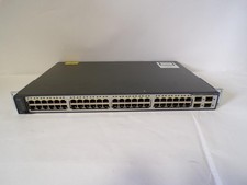 Cisco Catalyst 3750  Series 48-Port PoE Network Switch WS-C3750V2-48PS-S (J523) picture