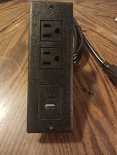 NANFAN N-02-12-02 Power Distribution Unit 2 Outlets USB Port 125V 12A Black picture