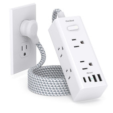 Power Strip Surge Protector - One Beat 6 Widely Outlets 4 Usb Ports 2 Usb C 5 picture